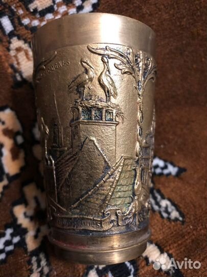 Стакан № 30. Старинный оловянный стакан