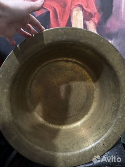 Латунный таз для варенья