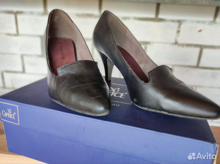 Туфли кожаные черные 36 размер