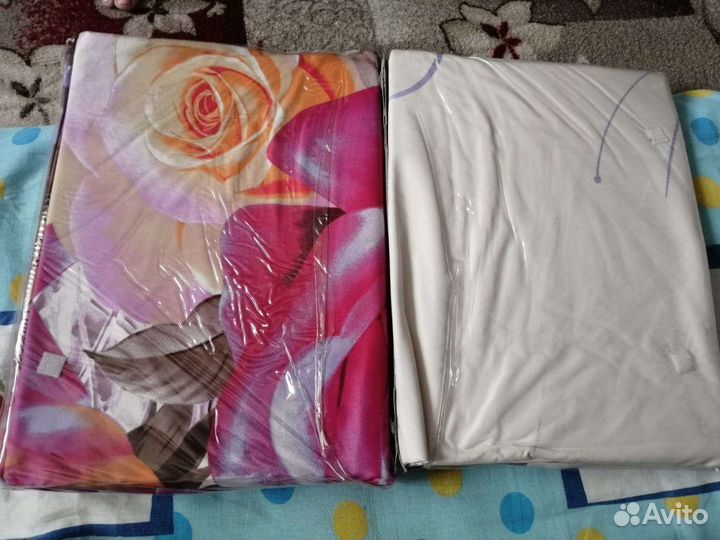 Новый комплект постельного белья евро