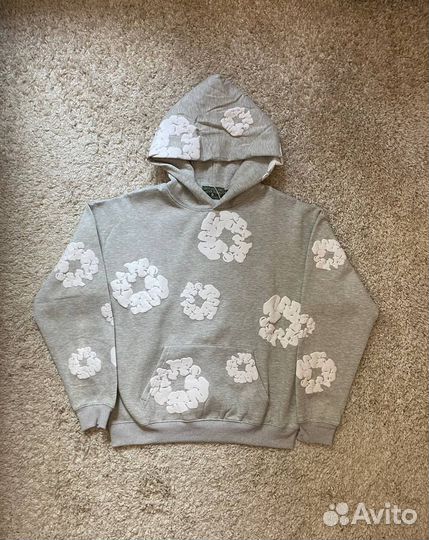 Худи denim tears серое