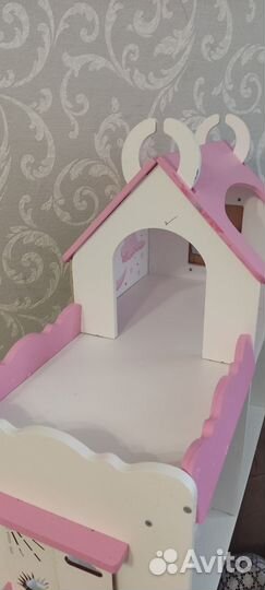 Домик кукольный деревянный
