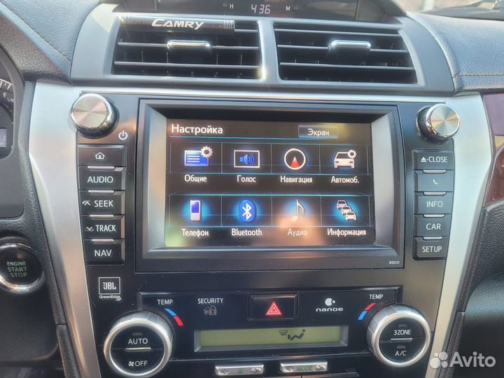 Штатная магнитола на toyota camry 50