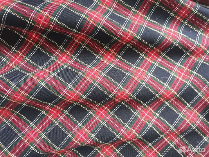 Юбка школьная в клетку 122-128