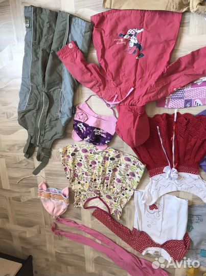 Большой пакет одежды для девочки 86-92