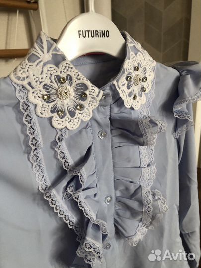 Блузка школьная 134 новая