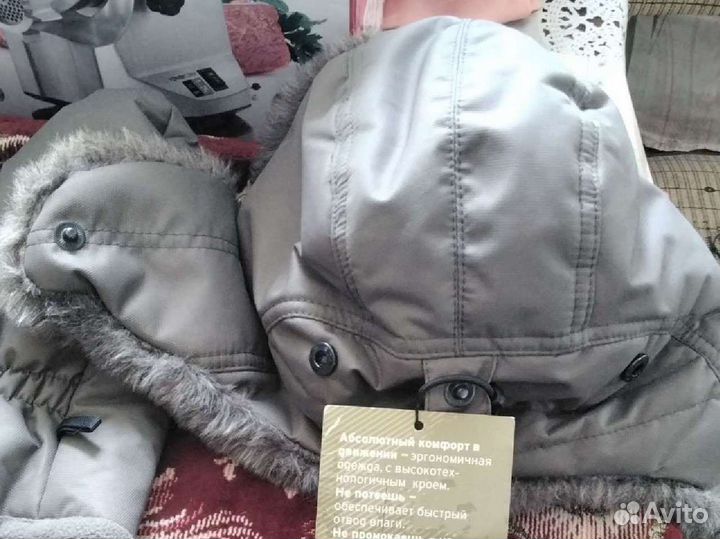 Комплект: Шапка- Ушанка + Варежки