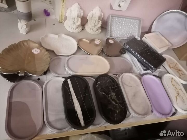 Подносы (подставки) из гипса