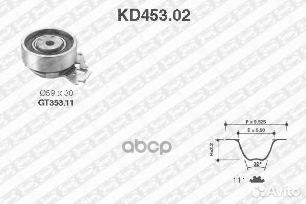 Рем.к-кт грм Opel Astra/Vectra/Meriva 1.2-1.8 84