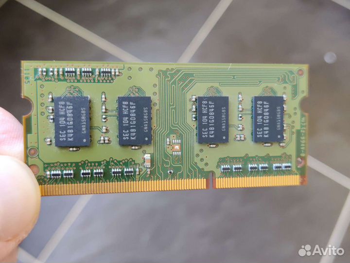 Оперативная память для ноутбука sodimm DDR3 1Gb