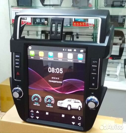 Toyota Land Cruiser Prado магнитола Android Тесла
