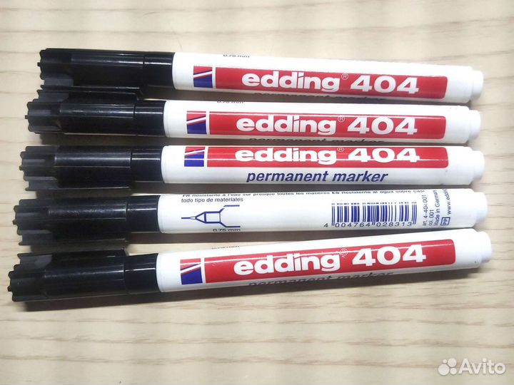 Перманентный маркер edding 404, 8750, brauberg
