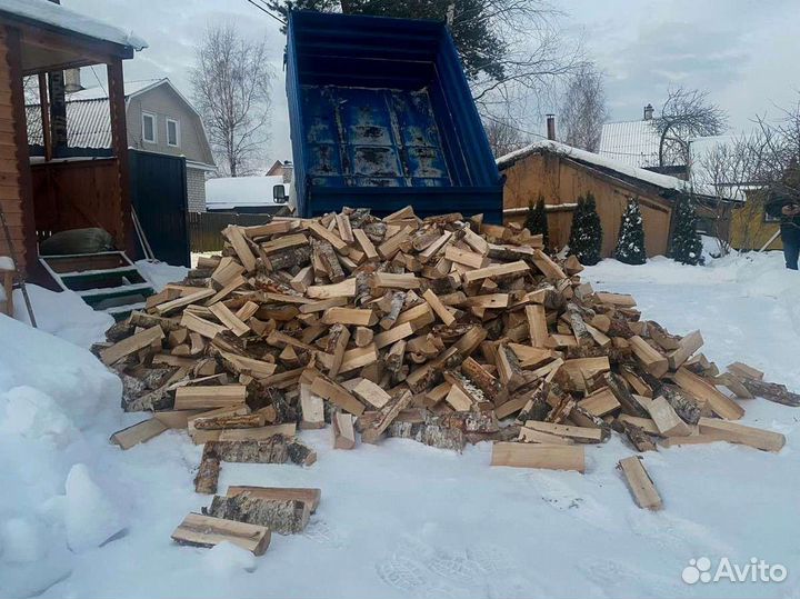 Дрова березовые. Колотые