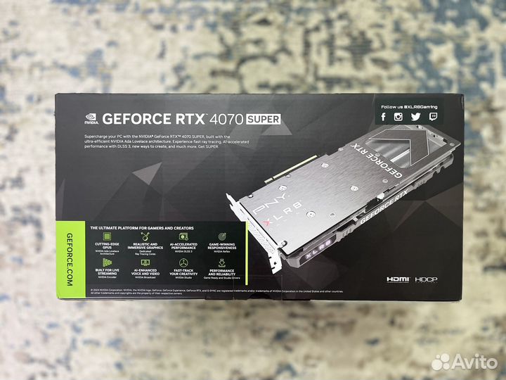 PNY RTX 4070 Super Gaming Verto OC Новые