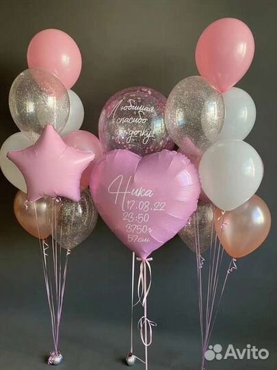 Гелиевые шары на выписку