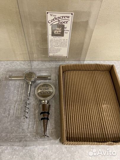 Штопор и пробка (набор) подарочный