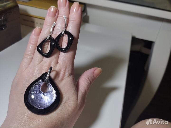 Серьги серебро