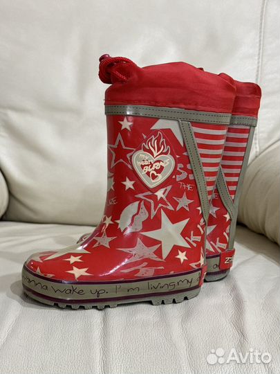Резиновые сапоги для девочки 24 размер