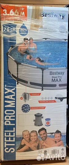 Бассейн карк. Bestway366х76 Сфильтр-насосом56416