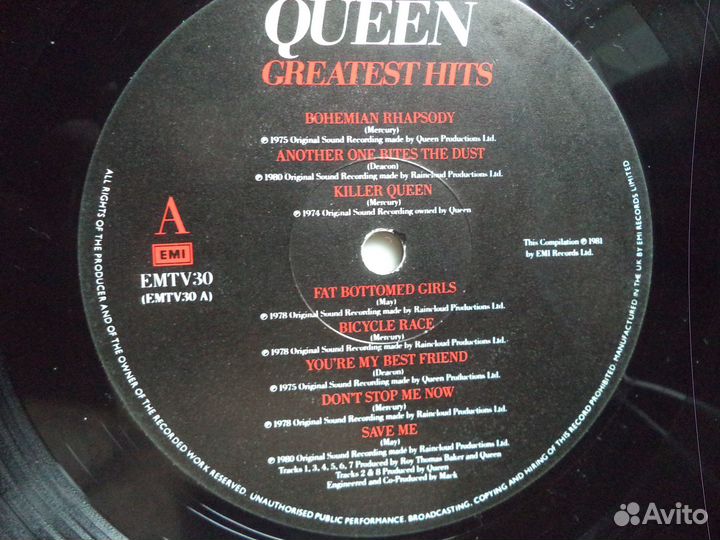 Queen – Greatest Hits / UK Original LP(Винил)
