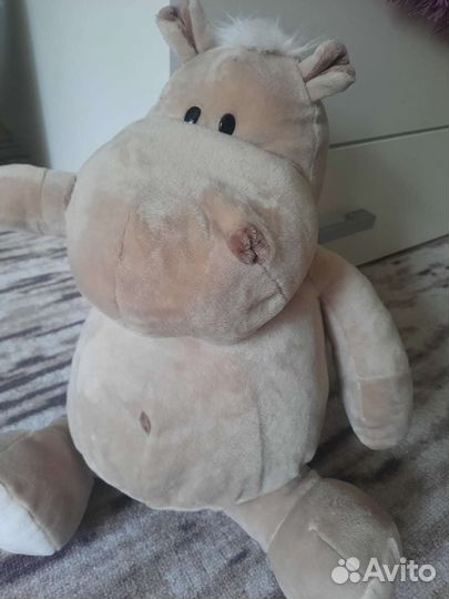 Мягкая Игрушка бегемот Orange toys 45см