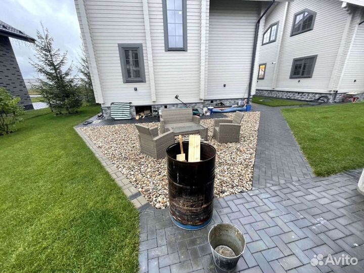 Рулонный газон для таунхаусов