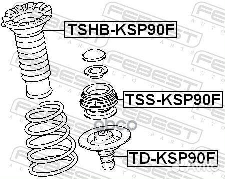 Пыльник амортизатора перед прав/лев tshbksp90F