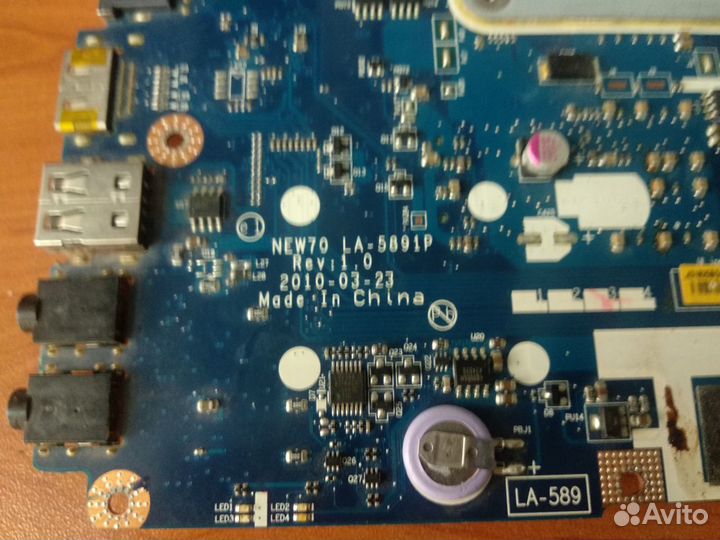 Материнская плата new70 la-5891p rev 1.0 донор
