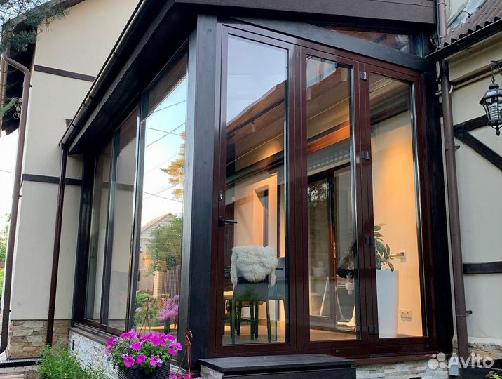 Аллюминиевые окна в Дом