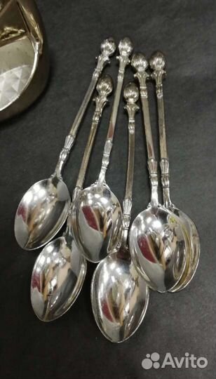 Набор чайных кофейных ложек, Лебедь, 6шт