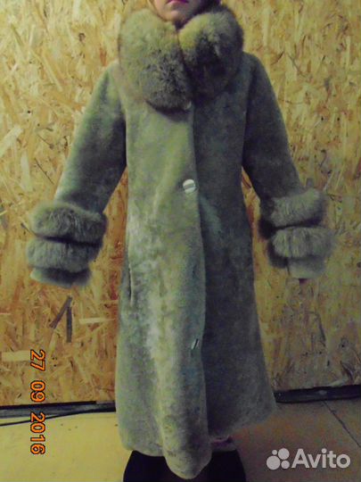 Шуба, мутон, для девочки