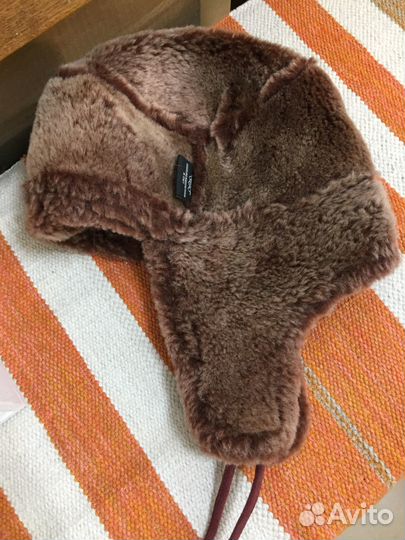 Шапка овчина+шарф