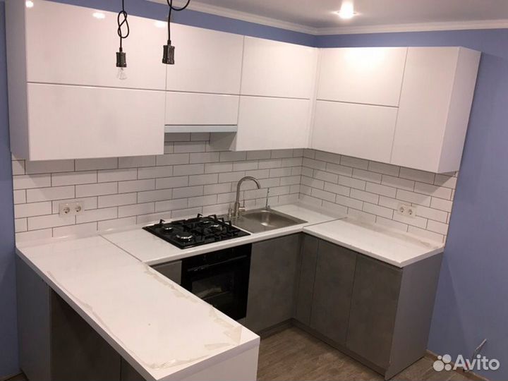 Кухонный гарнитур. Кухня с барной стойкой ксп:2784