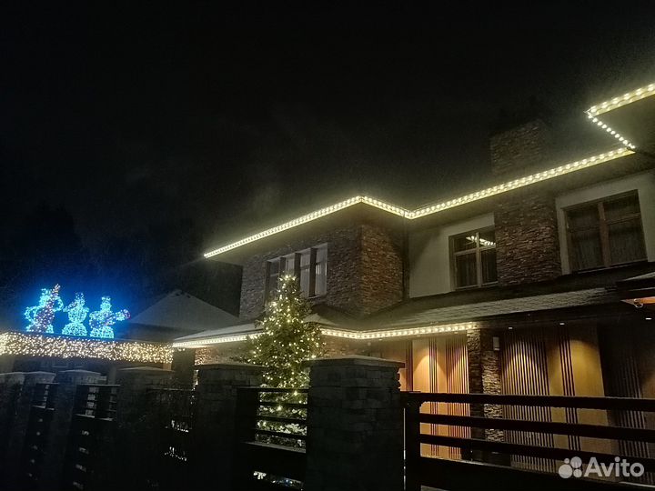 Уличное освещение гирляндами