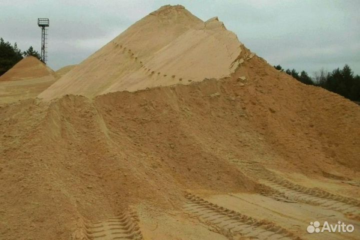 Песок с доставкой (карьерный, мытый)