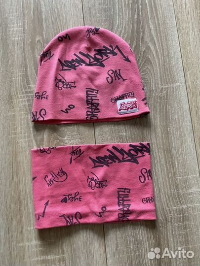 Шапка и снуд для девочки 5-6 лет