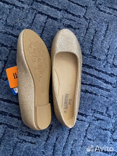 Золотые балетки