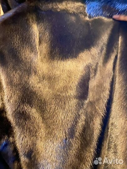 Шуба норковая с капюшоном 46-48