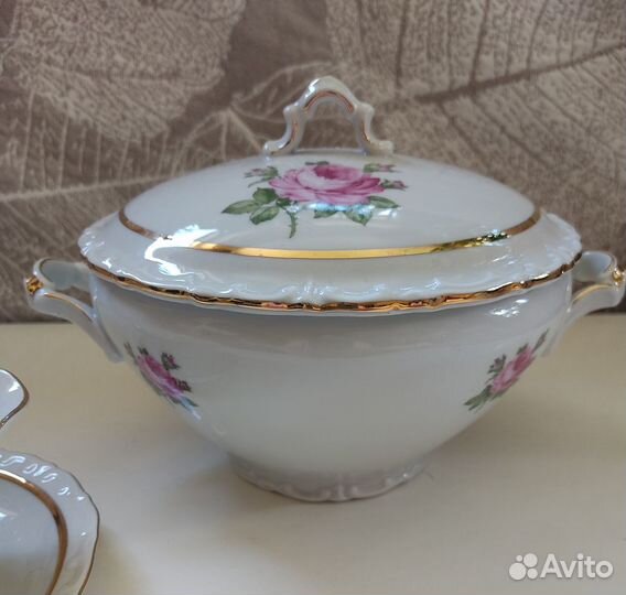 Супница террин 1 л. Kahla фарфор ГДР 1960-1980 гг