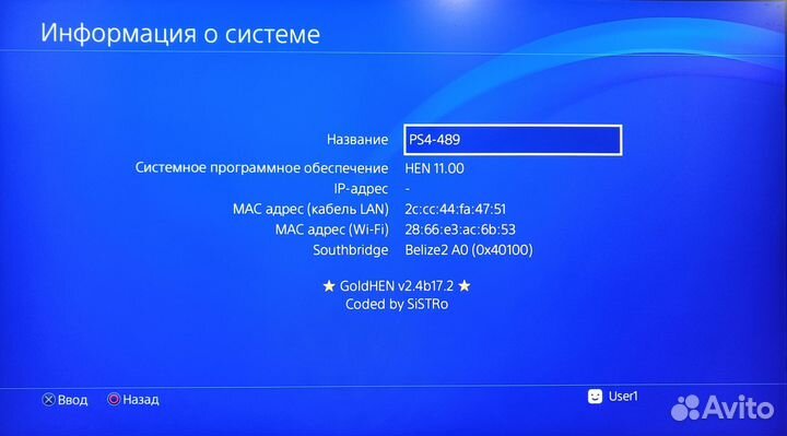 Sony Playstation 4 pro 11.00 прошитая GoldenHen