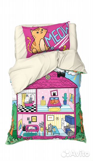 Постельное белье 1,5 спальное хлопок