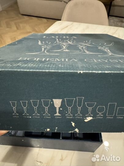 Хрустальные бокалы чехия