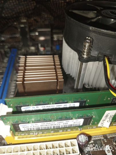 Мат. плата +проц+озу+кулер