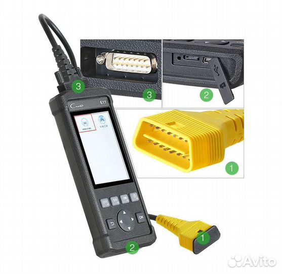 Диагностический сканер launch cr611