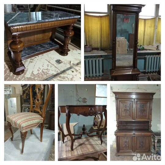 Реставрация мебели, изготовление мебели