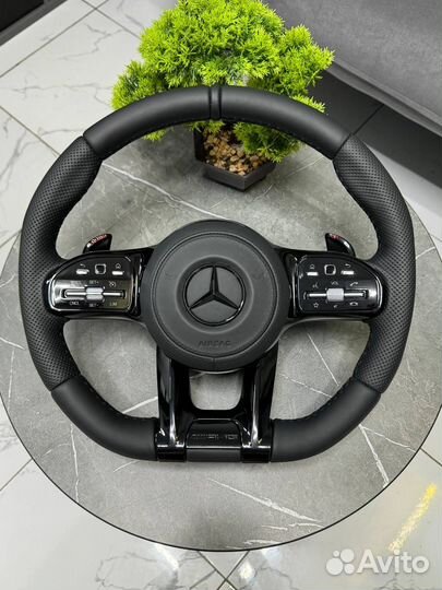 Руль AMG Мерседес V167 X167 W213 W222 / Антихром