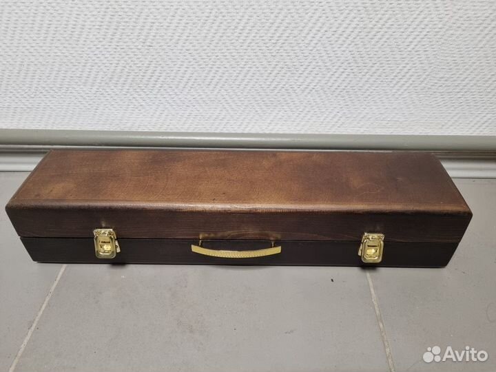 Подарочный набор шампуров в деревянном кейсе