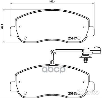 Колодки торм.пер. opel Movano, renault Master,N