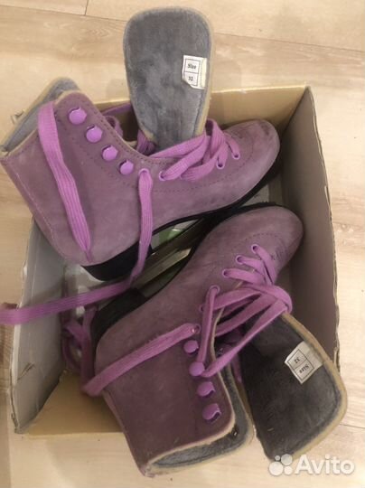 Коньки утепленные larsen violet 32 размер
