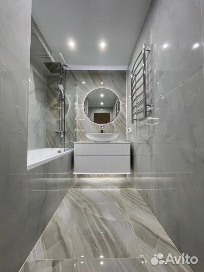 Укладка керамогранита (ванная под ключ)